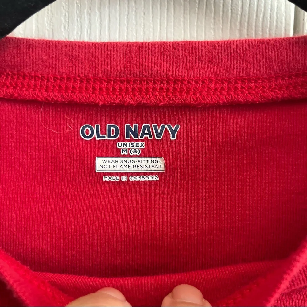 5 for $25! Old Navy Kids Jolly Crew Red Long Sleeve Shirt